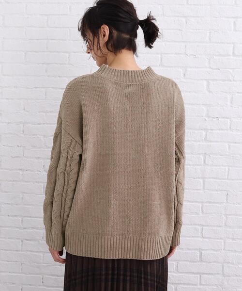 SHOO・LA・RUE(シューラルー)の「◆モール ケーブルニット(ニット/セーター・レディース・サンドベージュ/イエロー系その他/ライトブルー/ホワイト系・00)」の13枚目の写真