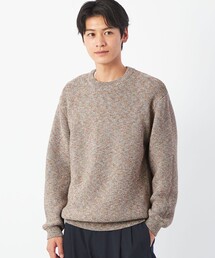 green label relaxing | マルチカラー ガーター クルーネック ニット(ニット/セーター)