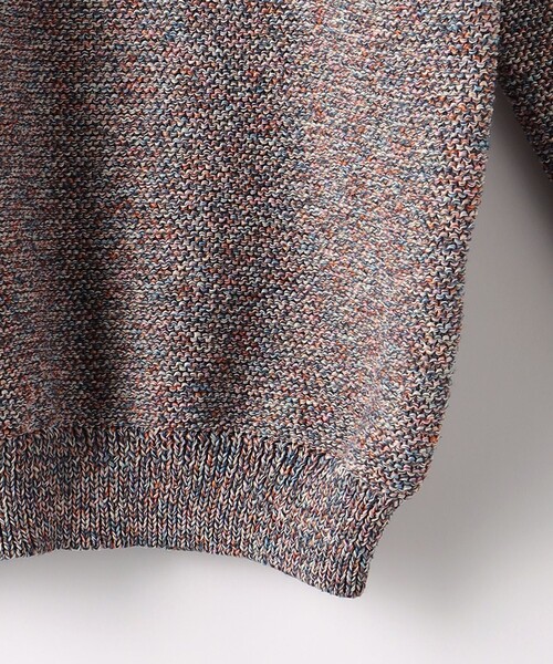 green label relaxing（グリーンレーベルリラクシング）の「マルチカラー ガーター クルーネック ニット（ニット/セーター・メンズ・ライトグレー/ネイビー/イエロー・S/XL/L/M）」の10枚目の写真