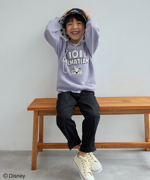 Disney(ディズニー)の「【KIDS】【101匹わんちゃん】UNISEXプリントトレーナー(スウェット・キッズ・ラベンダー/キナリ・130/110/120/140)」の19枚目の写真