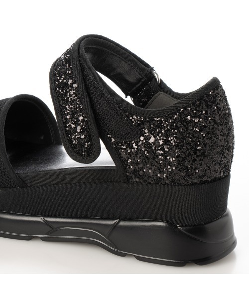 EVOL（イーボル）の「【EVOL】プラットフォームグリッターサンダル IU5073（サンダル・レディース・ベージュ/ブラック×ブラック/ブラック・XS/S/M/L/LL）」の13枚目の写真