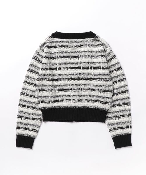 LILY BROWN（リリーブラウン）の「MIXカーディガン（カーディガン/ボレロ・レディース・グリーン/ピンク/ブラック・FREE）」の13枚目の写真