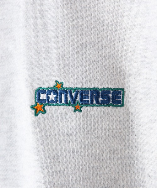 CONVERSE(コンバース)の「【CONVERSE/コンバース】 サガラ刺繍 裏毛 ビッグシルエット バックプリント スウェット トレーナー オールスター(スウェット・メンズ・ライトグレー/グリーン/スミクロ・MEDIUM/X-LARGE/LARGE)」の11枚目の写真