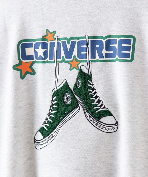 CONVERSE(コンバース)の「【CONVERSE/コンバース】 サガラ刺繍 裏毛 ビッグシルエット バックプリント スウェット トレーナー オールスター(スウェット・メンズ・ライトグレー/グリーン/スミクロ・MEDIUM/X-LARGE/LARGE)」の14枚目の写真