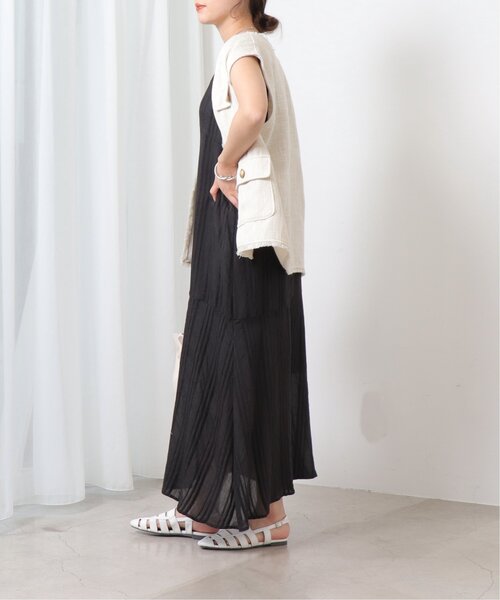 frames RAY CASSIN(フレームスレイカズン)の「ジャガードストライプ ノースリーブワンピース(ワンピース・レディース・キナリ/ブラック/サックスブルー/オレンジ・FREE)」の20枚目の写真