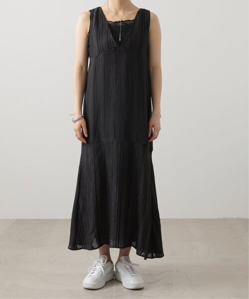 frames RAY CASSIN(フレームスレイカズン)の「ジャガードストライプ ノースリーブワンピース(ワンピース・レディース・キナリ/ブラック/サックスブルー/オレンジ・FREE)」の14枚目の写真