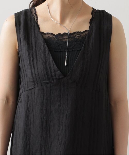 frames RAY CASSIN(フレームスレイカズン)の「ジャガードストライプ ノースリーブワンピース(ワンピース・レディース・キナリ/ブラック/サックスブルー/オレンジ・FREE)」の12枚目の写真