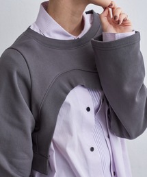 casane | アシメヘムショートトップス(スウェット)