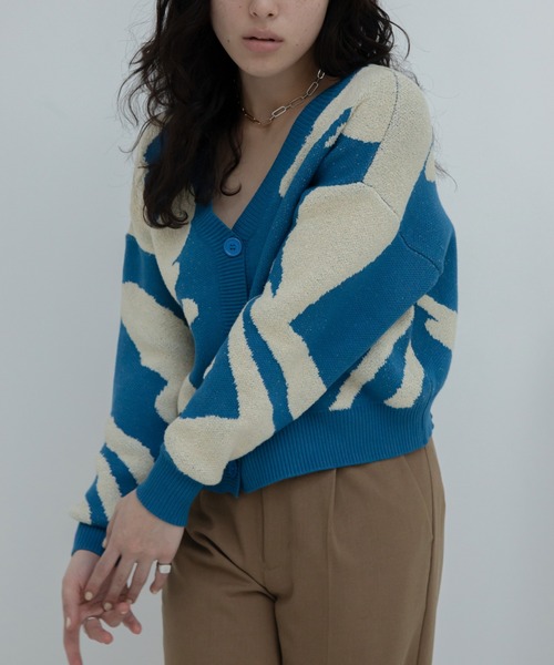 VACANCY（ヴァカンシー）の「スプラッシュ柄2wayニット（ニット