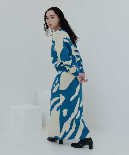 VACANCY（ヴァカンシー）の「スプラッシュ柄2wayニット（ニット