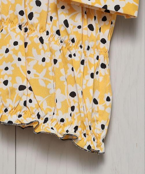 H BEAUTY&YOUTH UNITED ARROWS(エイチビューティーアンドユースユナイテッドアローズ)の「<H>FLOWER PRINT SHRRING DRESS/ワンピース(ワンピース・レディース・イエロー/ブラック・FREE)」の12枚目の写真