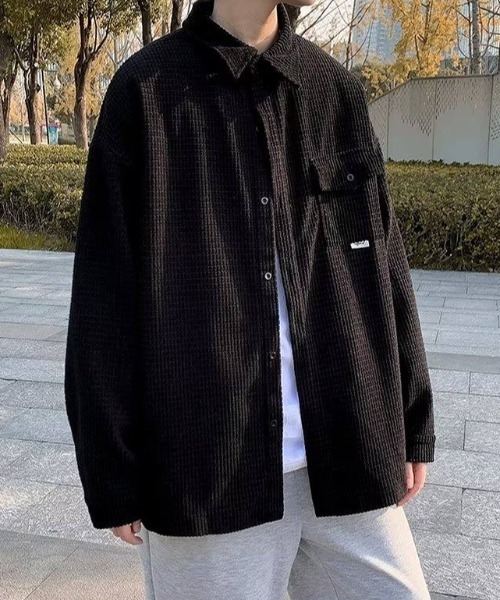 MGV(エムジーヴィー)の「オーバーサイズストリートシャツ(シャツ/ブラウス・メンズ・ブラック/ベージュ・LARGE/X-LARGE/MEDIUM)」の10枚目の写真