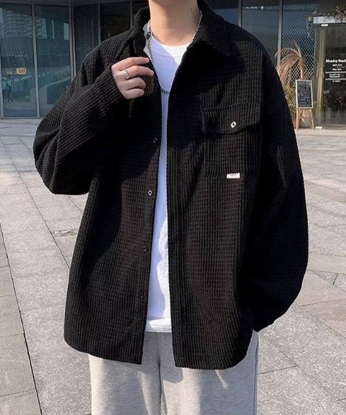 MGV(エムジーヴィー)の「オーバーサイズストリートシャツ(シャツ/ブラウス・メンズ・ブラック/ベージュ・LARGE/X-LARGE/MEDIUM)」の9枚目の写真