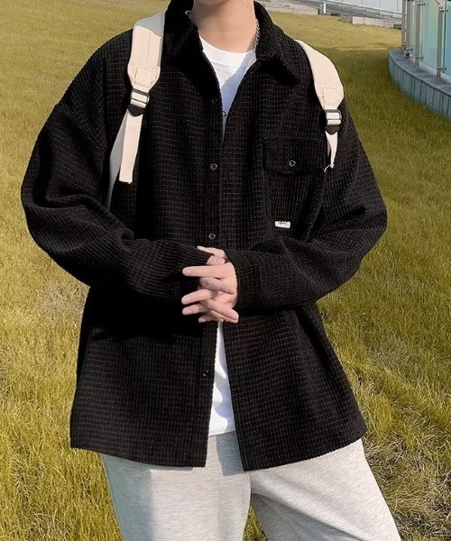 MGV(エムジーヴィー)の「オーバーサイズストリートシャツ(シャツ/ブラウス・メンズ・ブラック/ベージュ・LARGE/X-LARGE/MEDIUM)」の12枚目の写真