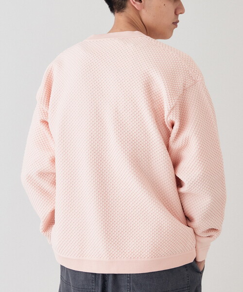 B.C STOCK（ベーセーストック）の「【カーディガン+カットソーの2点SET】ラーベン編みカーディガン（カーディガン/ボレロ・メンズ・ホワイト/ベージュ/グレー/ピンク/グリーン・MEDIUM/LARGE）」の19枚目の写真