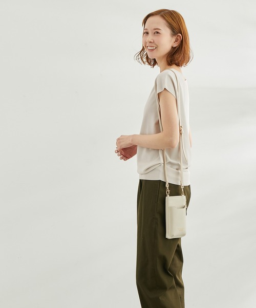 ROPE' PICNIC（ロペピクニック）の「【WEB限定】Beauty knit/UVカット・接触冷感・洗濯機洗いOK/フレンチニット（ニット/セーター・レディース・ライトグレー/ブルー系その他2/ブラック・38）」の9枚目の写真