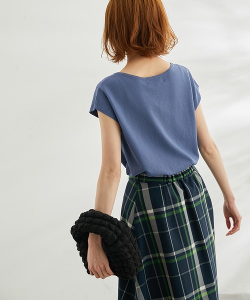ROPE' PICNIC（ロペピクニック）の「【WEB限定】Beauty knit/UVカット・接触冷感・洗濯機洗いOK/フレンチニット（ニット/セーター・レディース・ライトグレー/ブルー系その他2/ブラック・38）」の13枚目の写真