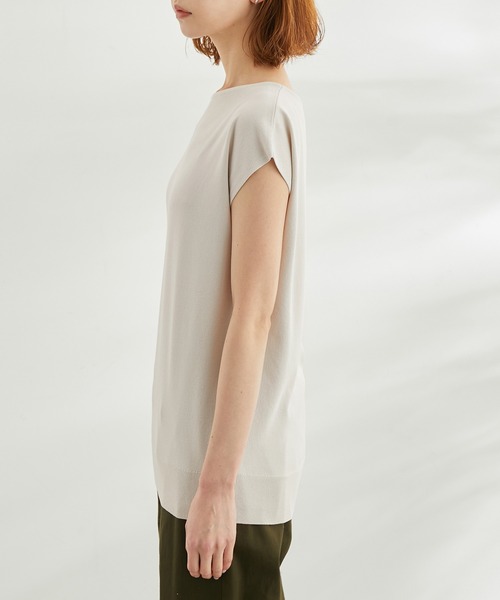 ROPE' PICNIC（ロペピクニック）の「【WEB限定】Beauty knit/UVカット・接触冷感・洗濯機洗いOK/フレンチニット（ニット/セーター・レディース・ライトグレー/ブルー系その他2/ブラック・38）」の17枚目の写真