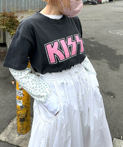 Alley by w closet（アリーバイダブルクローゼット）の「【Alley】ビッグポケットナイロンスカート（スカート・レディース・オフホワイト/ピンク/ライトグリーン/グリーン/オレンジ/レッド系その他・FREE）」の10枚目の写真