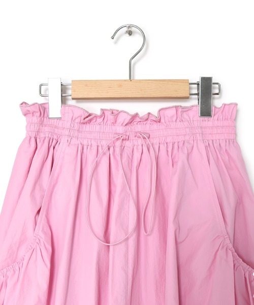 Alley by w closet（アリーバイダブルクローゼット）の「【Alley】ビッグポケットナイロンスカート（スカート・レディース・オフホワイト/ピンク/ライトグリーン/グリーン/オレンジ/レッド系その他・FREE）」の17枚目の写真