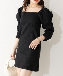 【WEB限定/2023SS】パワショルデニムミニワンピース