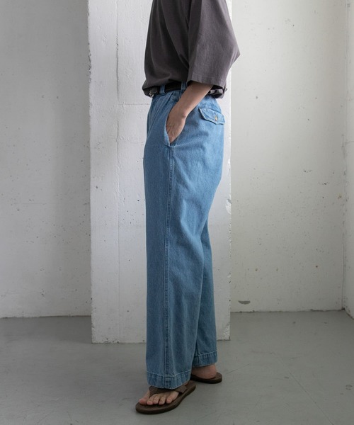 FORK&SPOON(フォークアンドスプーン)の「FORK&SPOON ツータックデニムパンツ(デニムパンツ・メンズ・ブルー系その他/ワンウォッシュ・4/5/3)」の7枚目の写真