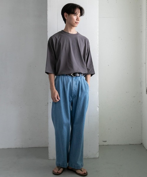 FORK&SPOON(フォークアンドスプーン)の「FORK&SPOON ツータックデニムパンツ(デニムパンツ・メンズ・ブルー系その他/ワンウォッシュ・4/5/3)」の8枚目の写真