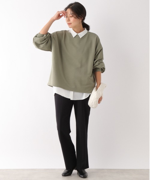 LEPSIM（レプシィム）の「【レプスタコラボ/セルフカット可能】ジョーゼットパンツ　163180（その他パンツ・レディース・グリーン/オレンジ/ブラック/アイボリー・MEDIUM/LARGE）」の8枚目の写真