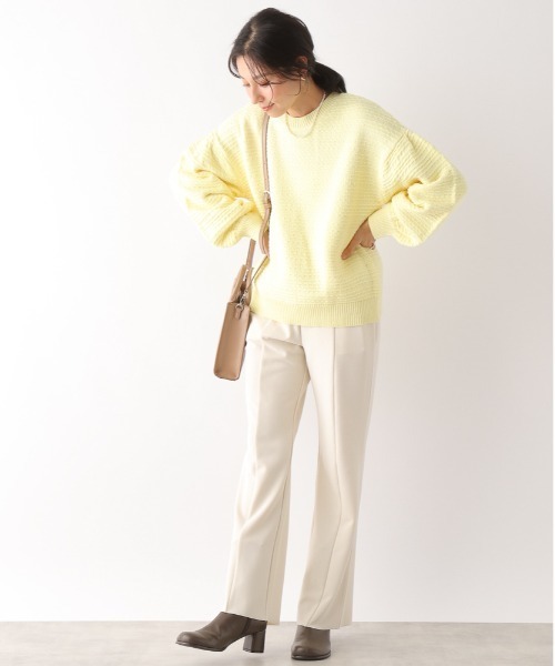 LEPSIM（レプシィム）の「【レプスタコラボ/セルフカット可能】ジョーゼットパンツ　163180（その他パンツ・レディース・グリーン/オレンジ/ブラック/アイボリー・MEDIUM/LARGE）」の14枚目の写真