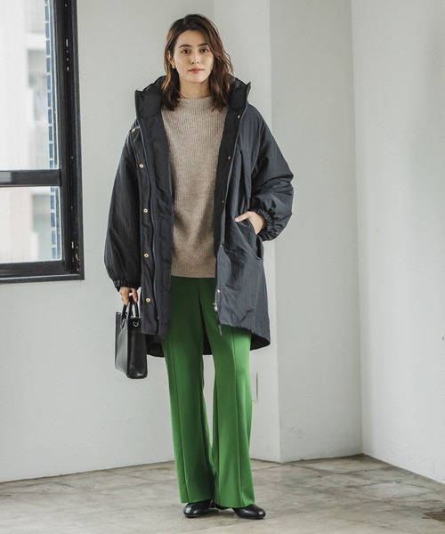 LEPSIM（レプシィム）の「【レプスタコラボ/セルフカット可能】ジョーゼットパンツ　163180（その他パンツ・レディース・グリーン/オレンジ/ブラック/アイボリー・MEDIUM/LARGE）」の11枚目の写真