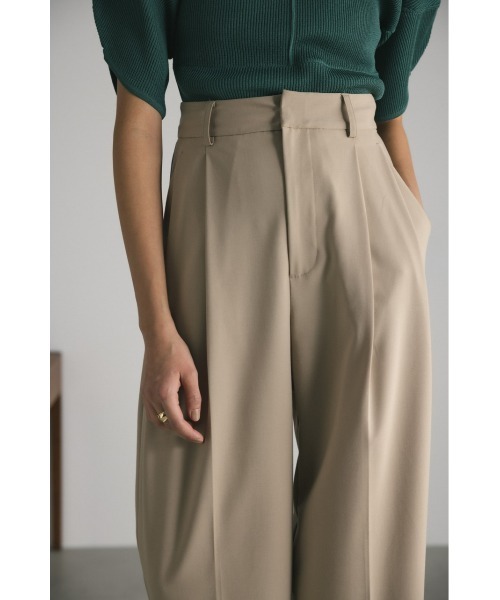 STYLEMIXER(スタイルミキサー)の「ベーシック2タックスラックス(スラックス・レディース・ベージュ/ライトオレンジ系/ネイビー/アイボリー・MEDIUM/SMALL/X-SMALL)」の9枚目の写真