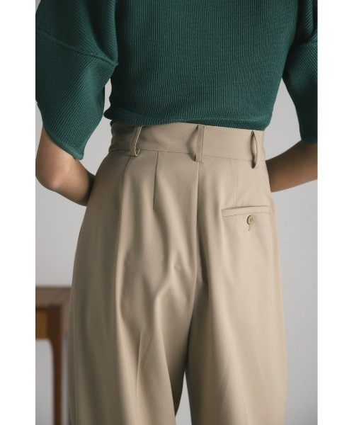 STYLEMIXER(スタイルミキサー)の「ベーシック2タックスラックス(スラックス・レディース・ベージュ/ライトオレンジ系/ネイビー/アイボリー・MEDIUM/SMALL/X-SMALL)」の12枚目の写真