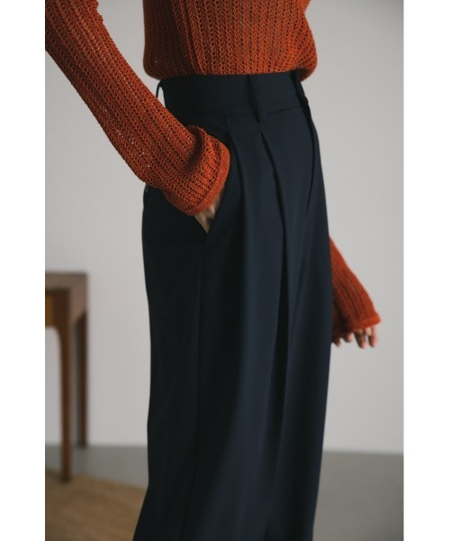 STYLEMIXER(スタイルミキサー)の「ベーシック2タックスラックス(スラックス・レディース・ベージュ/ライトオレンジ系/ネイビー/アイボリー・MEDIUM/SMALL/X-SMALL)」の17枚目の写真