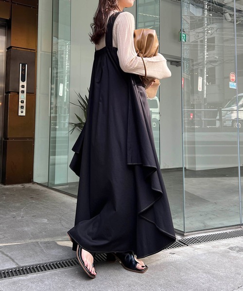 CAPRICIEUX LE'MAGE（カプリシューレマージュ）の「配色ステッチサイドフレアワンピース（ワンピース・レディース・ホワイト/ブラック・FREE）」の10枚目の写真