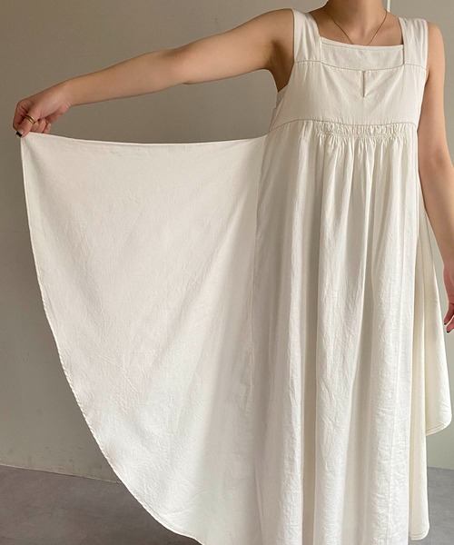 CAPRICIEUX LE'MAGE（カプリシューレマージュ）の「配色ステッチサイドフレアワンピース（ワンピース・レディース・ホワイト/ブラック・FREE）」の16枚目の写真