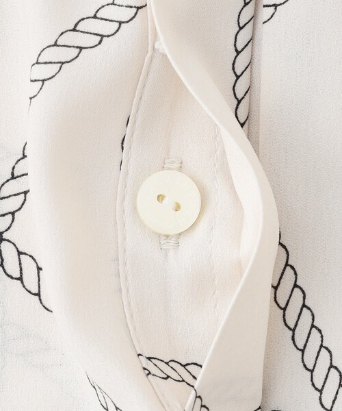 MACKINTOSH LONDON（マッキントッシュ ロンドン）の「ローププリントブラウス（シャツ/ブラウス・レディース・グリーン/ホワイト・38）」の3枚目の写真