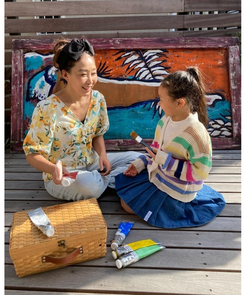 GAP（ギャップ）の「袖コンシャス リネンブレンド ペプラムトップス（シャツ/ブラウス・レディース・グリーン/イエロー・S/XS/L/M/XXS）」の19枚目の写真