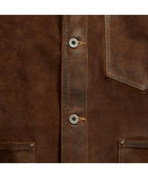 RRL（ダブル アール エル）の「ラフアウト スエード ジャケット