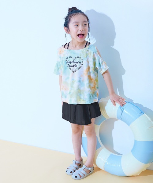 devirock(デビロック)の「UVカット タイダイ セパレート水着 3Pセット(水着・キッズ・ピンク/パープル/イエロー/グリーン/パープル系その他2・100cm/110cm/120cm/130cm/140cm/150cm/160cm)」の10枚目の写真