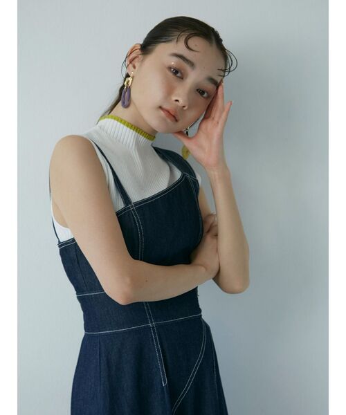 MURUA（ムルーア）の「ラインノースリーブニット（ニット