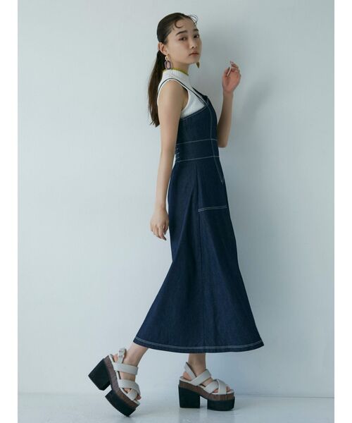 レディース ライン ノースリーブニット MURUA（ムルーア）の「ラインノースリーブニット（ニット