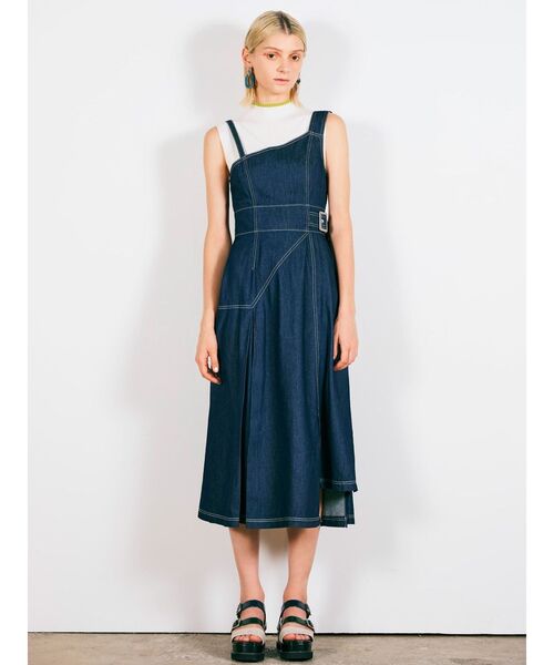 MURUA（ムルーア）の「ラインノースリーブニット（ニット