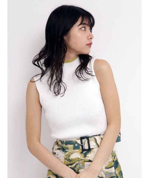 レディース ライン ノースリーブニット MURUA(ムルーア)の「ラインノースリーブニット(ニット