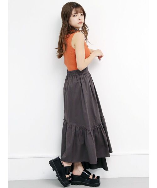 レディース ライン ノースリーブニット MURUA（ムルーア）の「ラインノースリーブニット（ニット