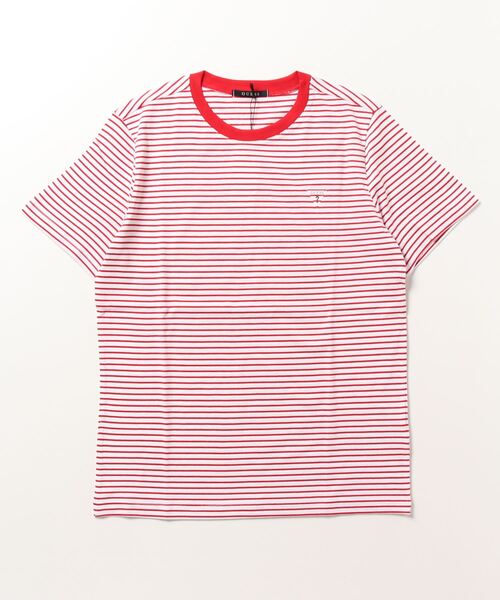 Guess（ゲス）の「Mini Logo Tee（Tシャツ/カットソー・メンズ・グリーン/レッド/ネイビー・MEDIUM/LARGE/X-LARGE）」の8枚目の写真