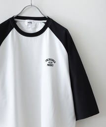 UNCORD | 【UNCORD】vintage design logo raglan T-shirt／ワンポイント胸ロゴラグラン7分袖ビッグTシャツ(Tシャツ/カットソー)