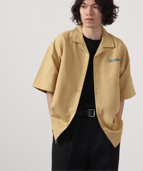 【セール】ルーズシルエット刺繍入り半袖シャツ（シャツ/ブラウス）｜ATELANE（アテレーン）