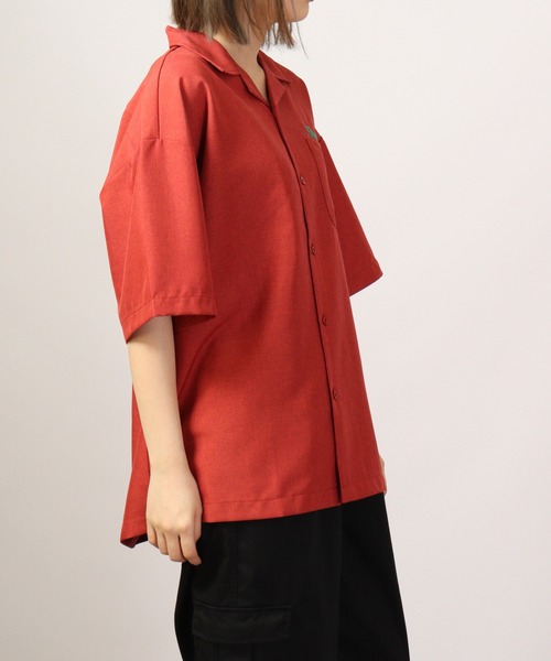 【セール】ルーズシルエット刺繍入り半袖シャツ（シャツ/ブラウス）｜ATELANE（アテレーン）