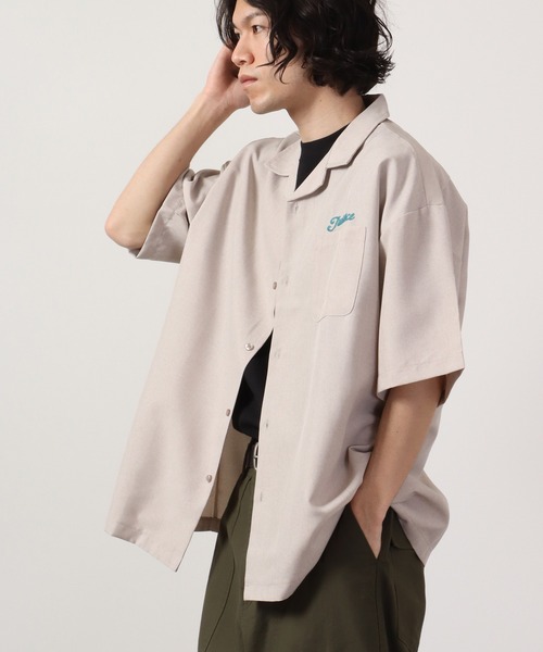 【セール】ルーズシルエット刺繍入り半袖シャツ（シャツ/ブラウス）｜ATELANE（アテレーン）