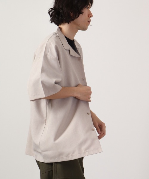 【セール】ルーズシルエット刺繍入り半袖シャツ（シャツ/ブラウス）｜ATELANE（アテレーン）